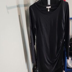 Leith Black Long Sleeve Dress